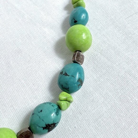 Baroni Designs Sterling Silver 925 Howlite Necklace - Picture 4 of 7